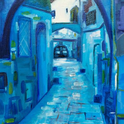Studie Blau in Blau - Blaue Gasse